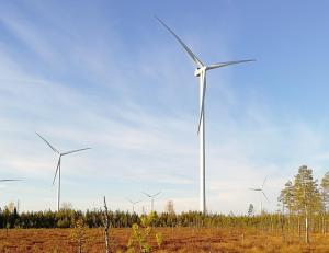 Kuva tuulimyllyistä